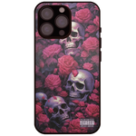 Skull and roses