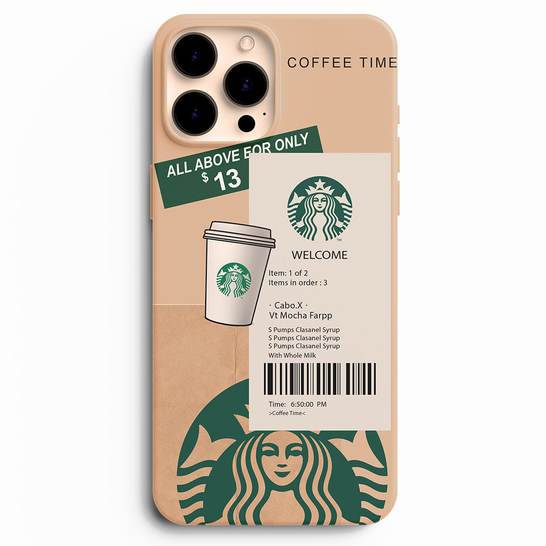 Starbucks bill pattern (Matte)