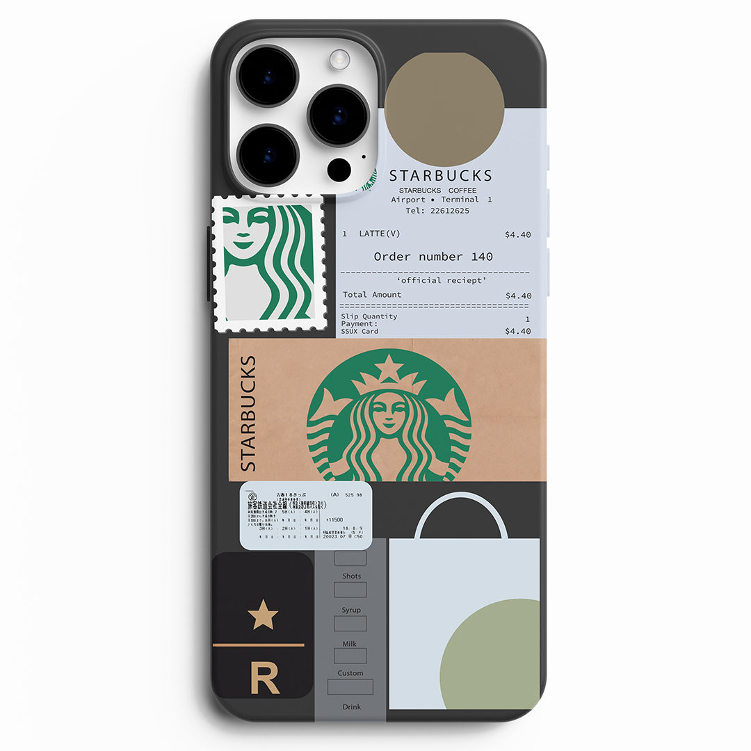 Starbucks bill collage pattern (Matte)