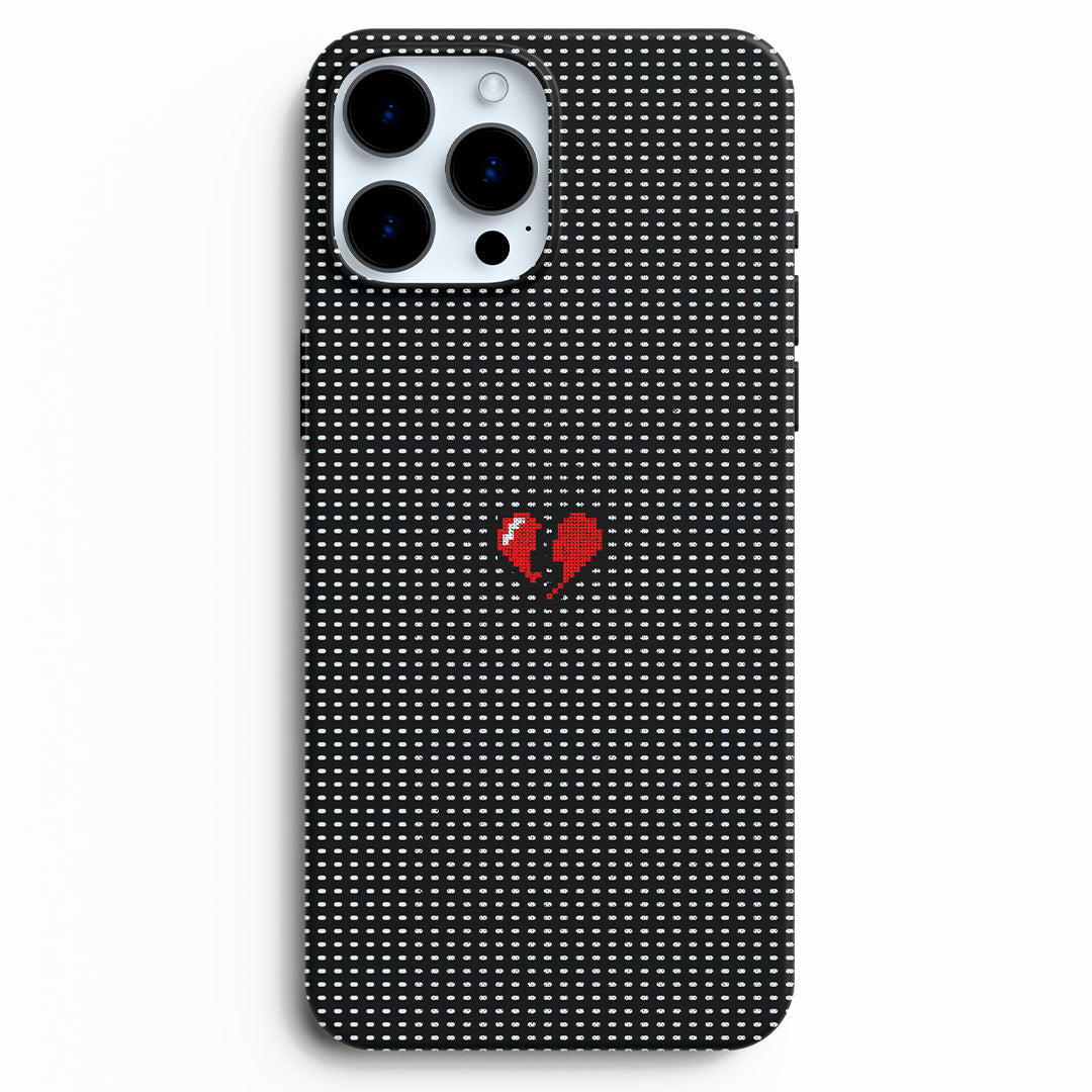 Red pixel heart (Matte)
