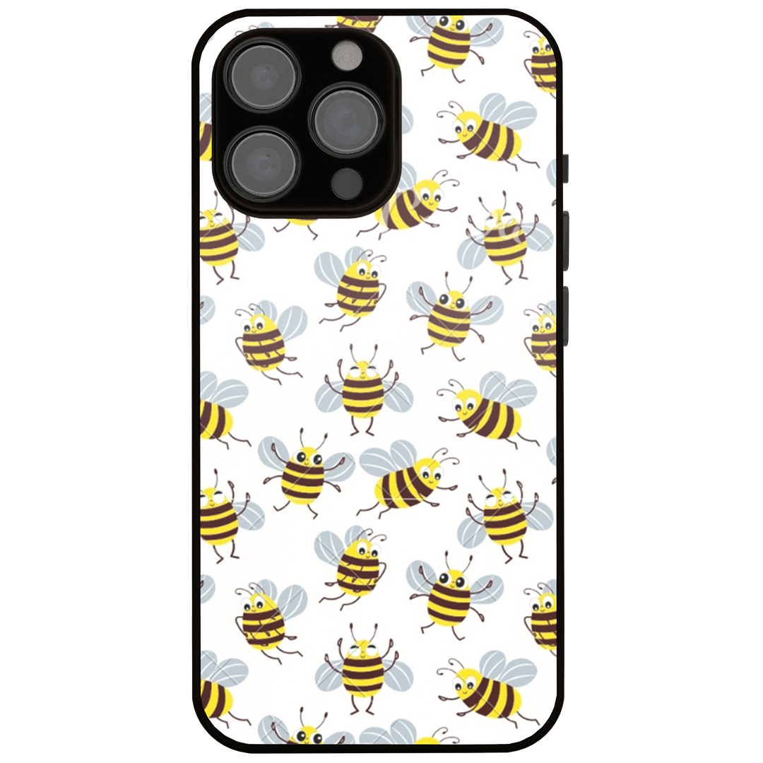 Honey bees pattern (Glass)