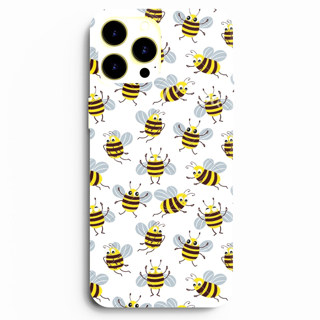 Honey bees pattern (Matte)